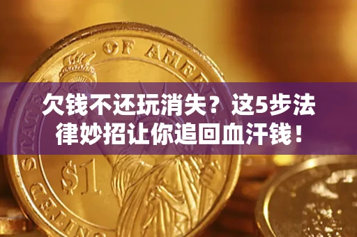 武汉欠钱不还玩消失？这5步法律妙招让你追回血汗钱！