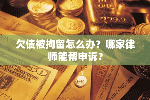 武汉欠债被拘留怎么办？哪家律师能帮申诉？