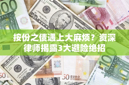 武汉按份之债遇上大麻烦？资深律师揭露3大避险绝招